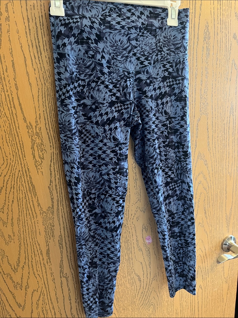 aerie Offline Blue Floral & Houndstooth High-Rise Leggings